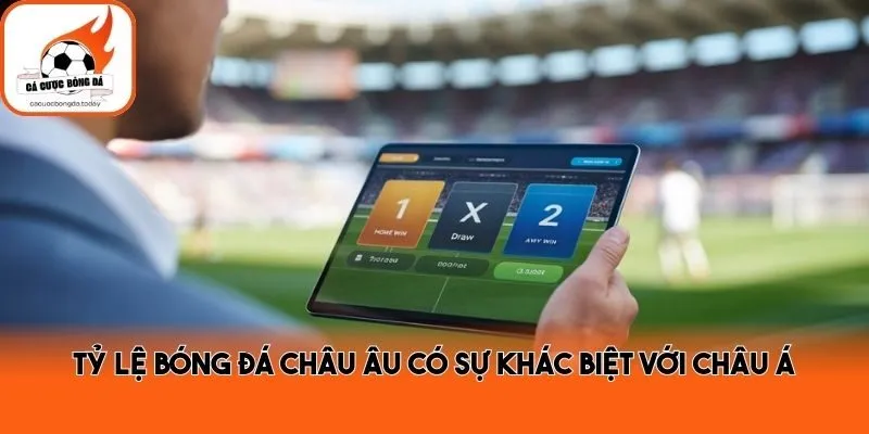 Tỷ lệ bóng đá châu Âu có sự khác biệt với châu Á